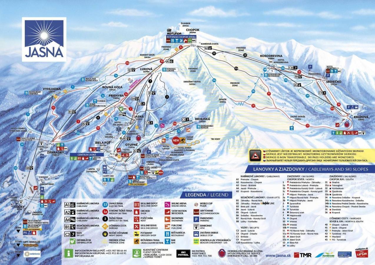 Apartment Anna Chopok, 1 110 M, Highest In Central Europe, On A Hiking Trail To Dumbier Demanovska Dolina Exterior foto